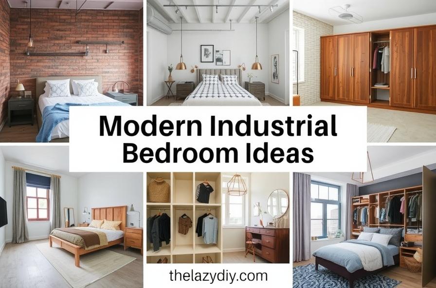 Modern industrial bedroom ideas