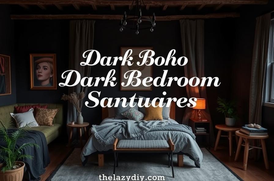 Dark boho bedroom sanctuaries