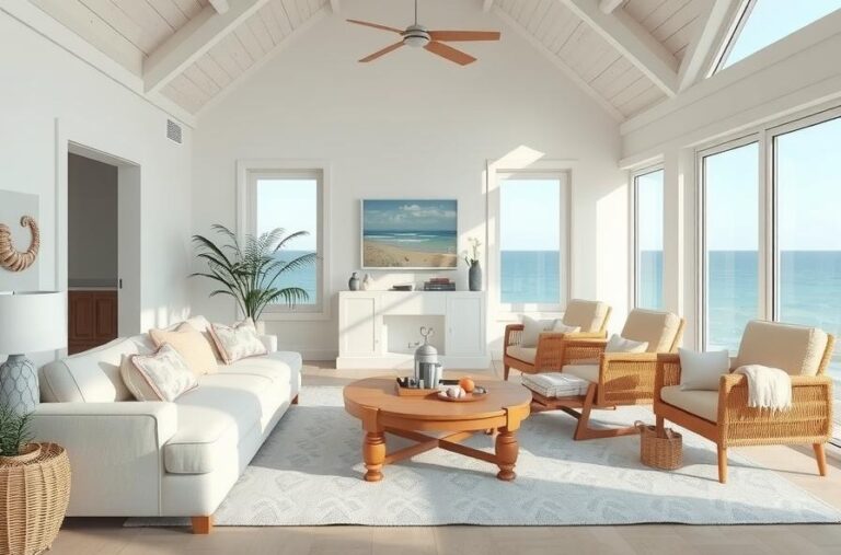 Breathtaking coastal living room ideas