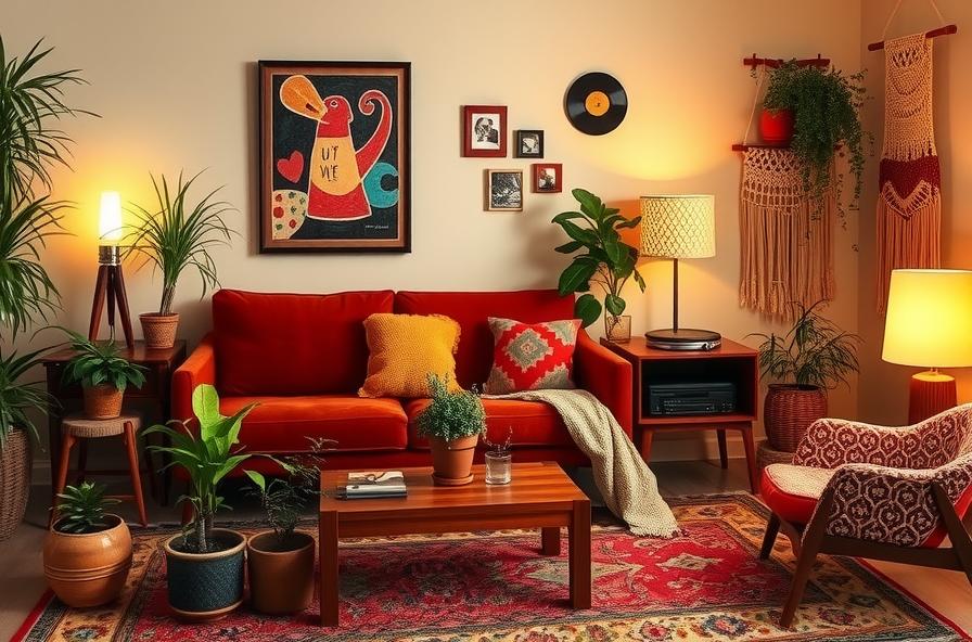 Retro vibes 70s home decor ideas