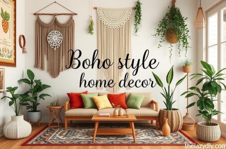 Boho style home decor