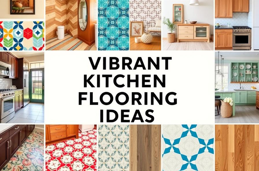 Vibrant kitchen flooring ideas