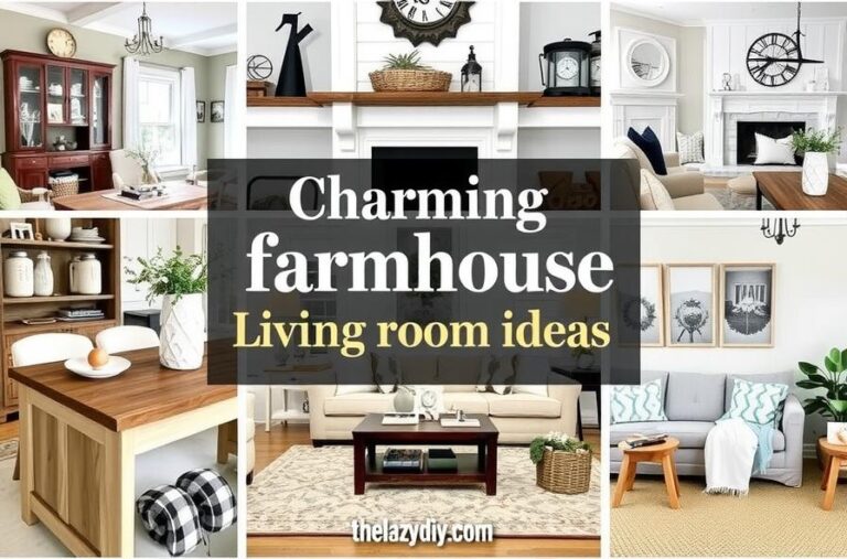 Charming farmhouse living room ideas