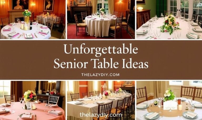 Unforgettable Senior Table Ideas