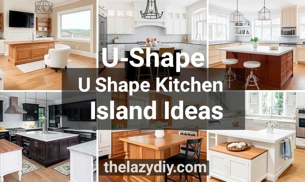 U Shape Kitchen Island Ideas