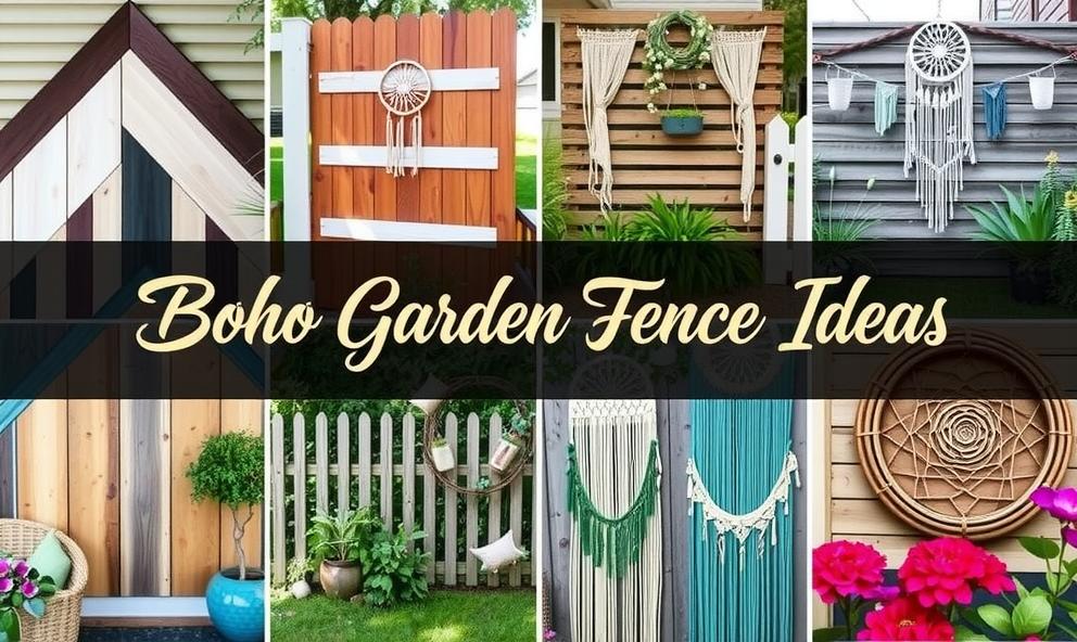 Boho Garden Fence Ideas