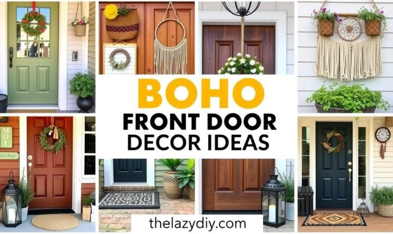 Boho Front Door Decor Ideas