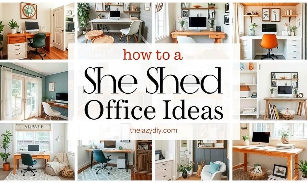 She Shed Office Ideas