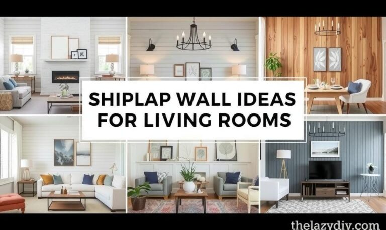 Shiplap Wall Ideas For Living Rooms