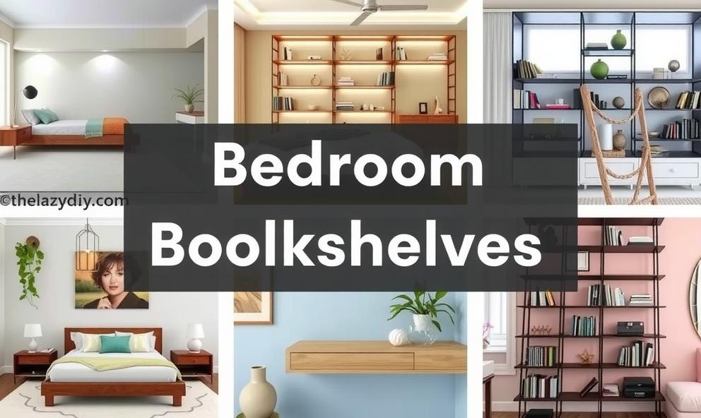 Bedroom Bookshelves Ideas