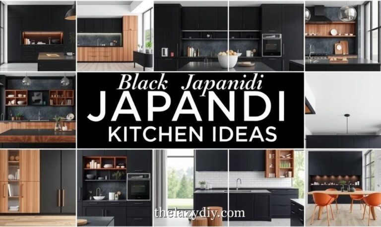 Black Japandi Kitchen Design Ideas