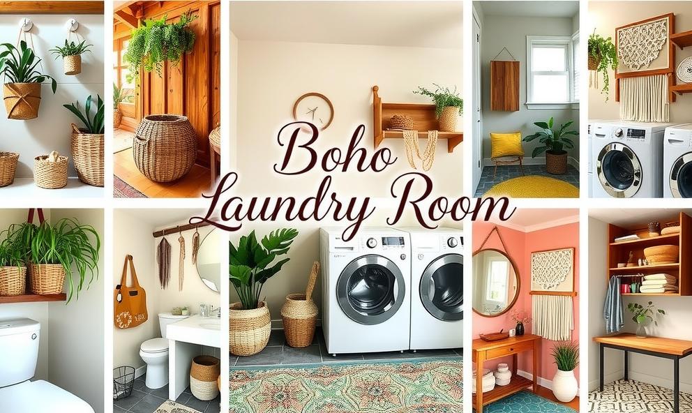 Boho Laundry Room Ideas