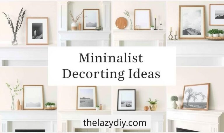 Minimalist Mantel Decorating Ideas