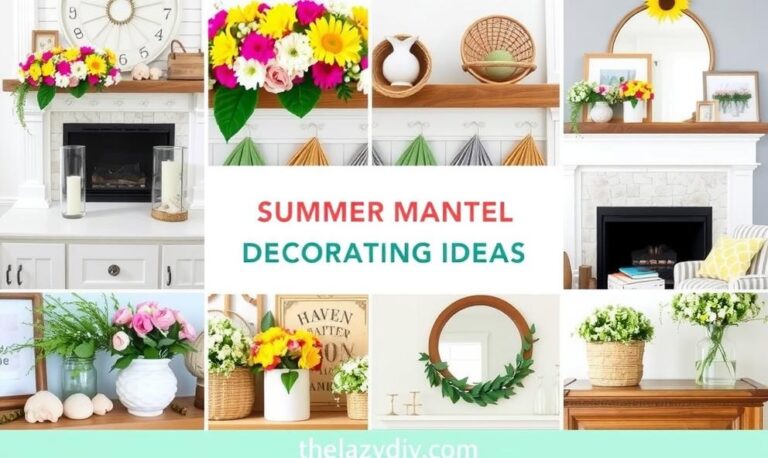 Summer Mantel Decorating Ideas