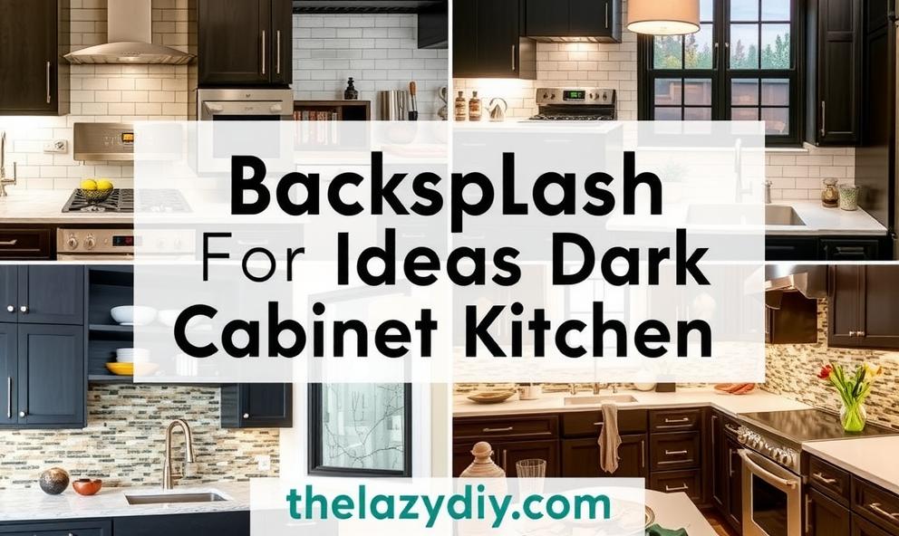 Backsplash Ideas For Dark Cabinet Kitchen